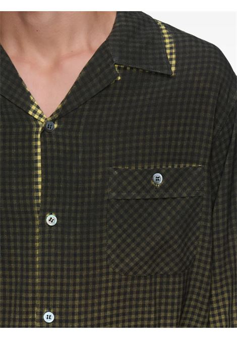 camici a quadri uomo nera e gialla MAISON MARGIELA | S50DT0069 M35691001F